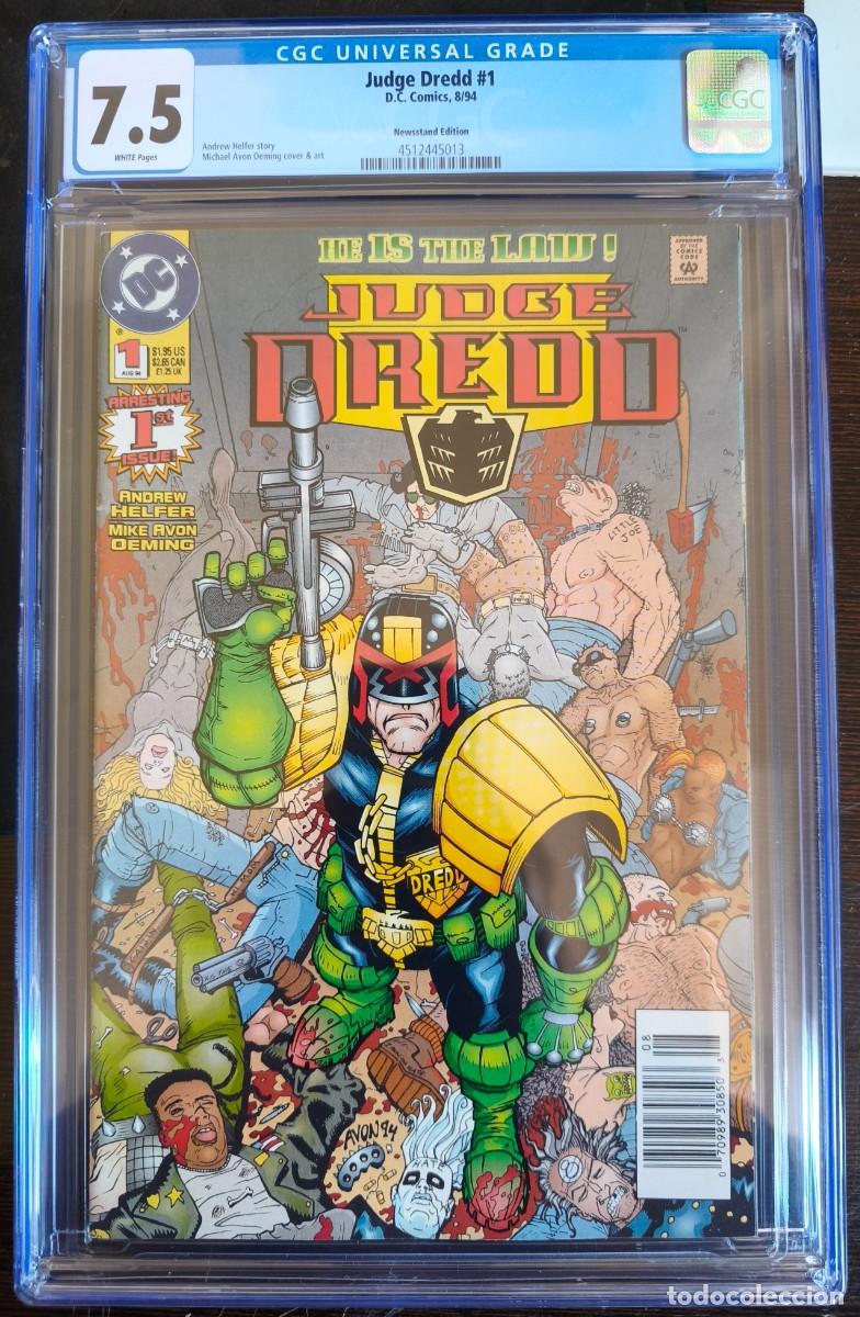 C&oacute;mics: Judge Dredd#1 CGC 7.5 Newstand edition