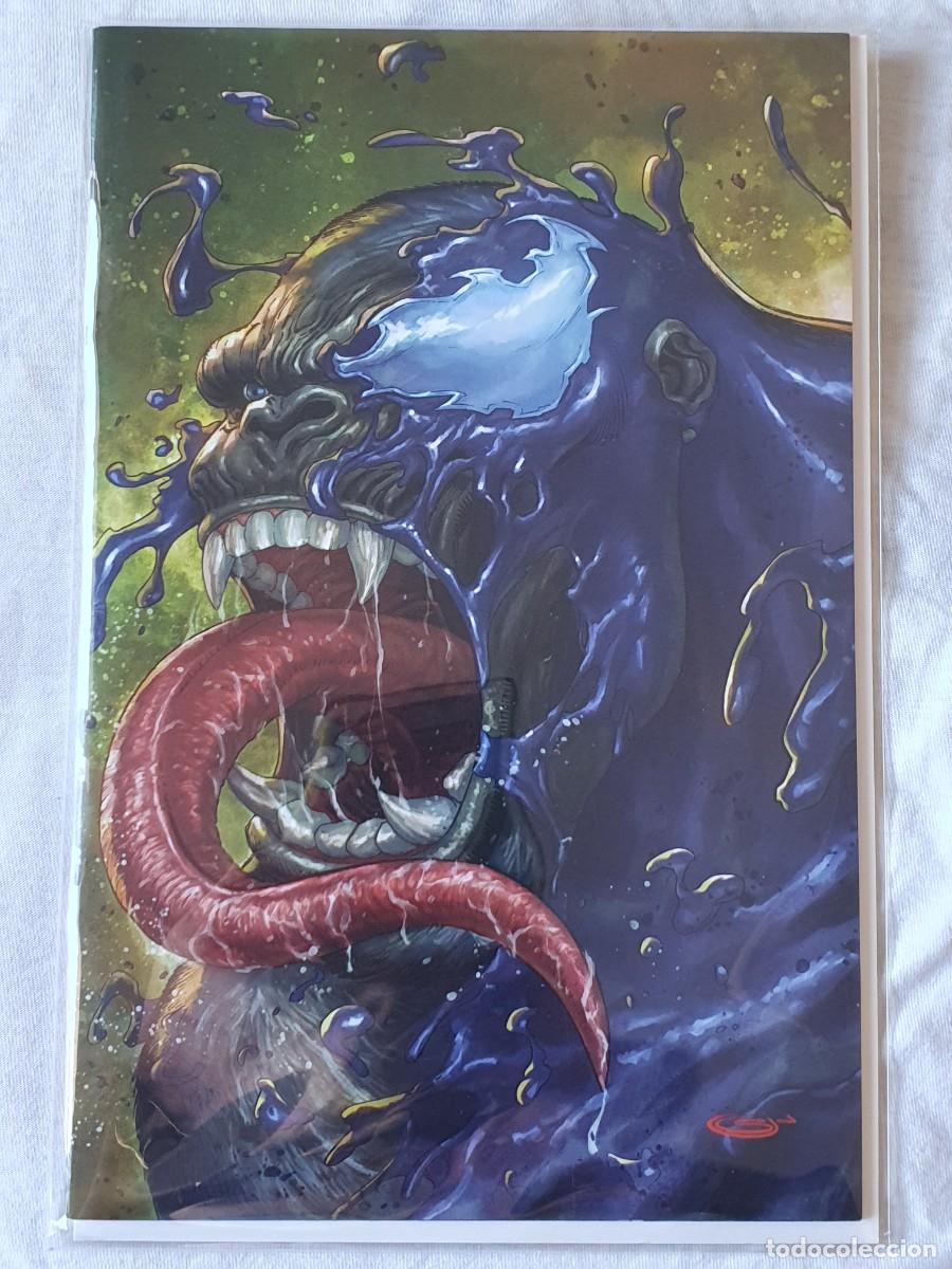 C&oacute;mics: Venomized acid green King Kong Limited edition 100 virgin cover con certificado