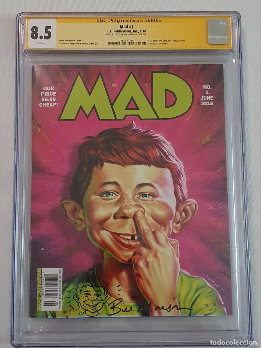 C&oacute;mics: Mad#1 CGC 8.5 Signed & Sketch Bill Morrison - Foto 1