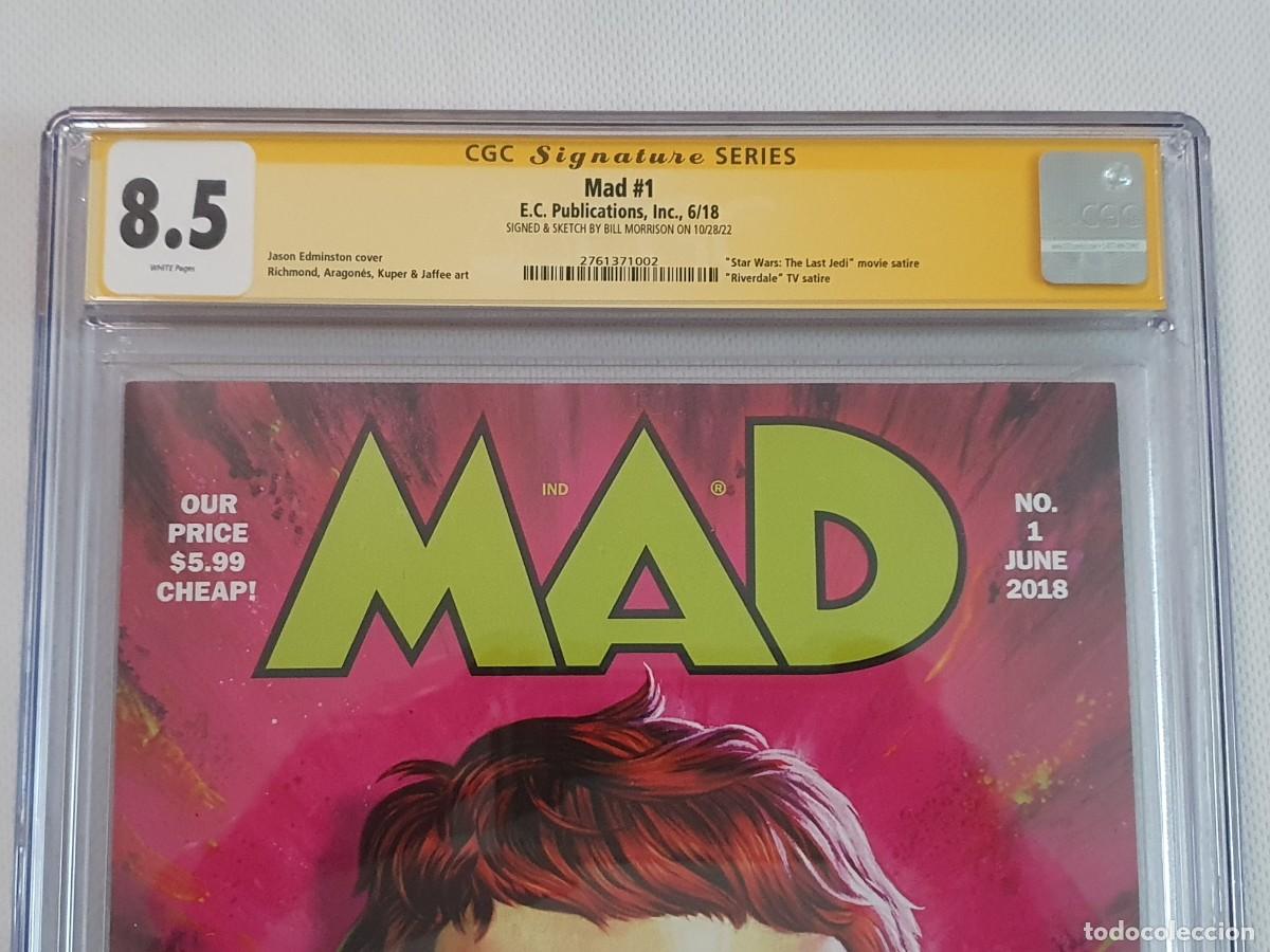 C&oacute;mics: Mad#1 CGC 8.5 Signed & Sketch Bill Morrison - Foto 2