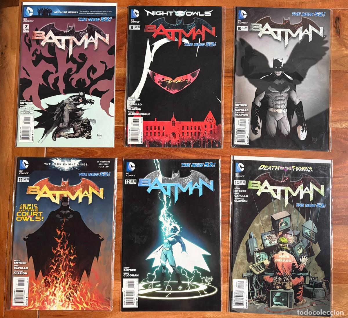 C&oacute;mics: BATMAN (New 52 2011 Serie) 7, 9, 10, 11, 12, 14 DC Comics Ingles USA