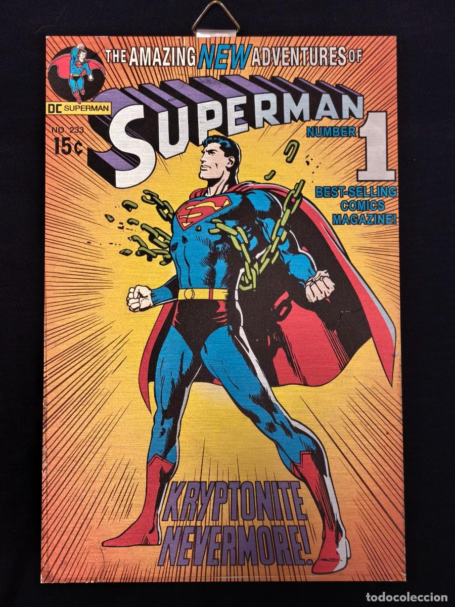 Comics: Superman#1 portada metalica fiel al original para colgar estado como nuevo