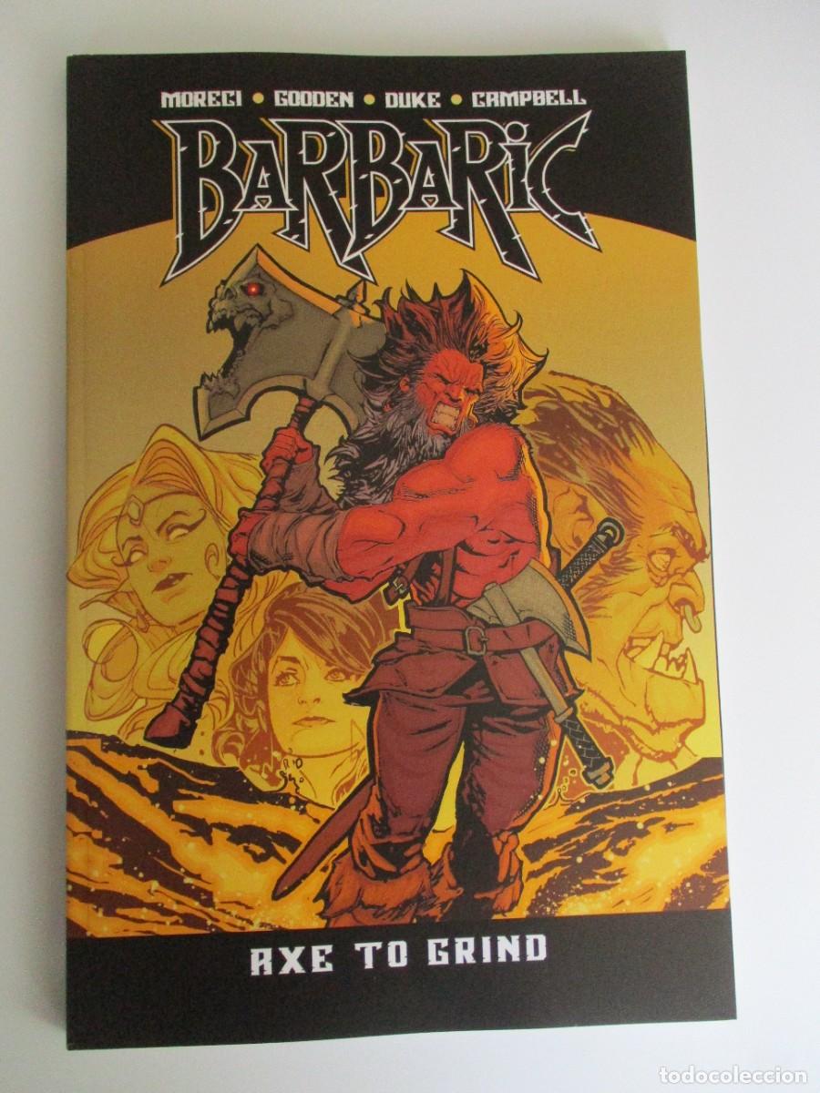 C&oacute;mics: C&oacute;mics de b&oacute;veda de bolsillo Barbaric Axe to Grind Trade Gooden Edad Moderna