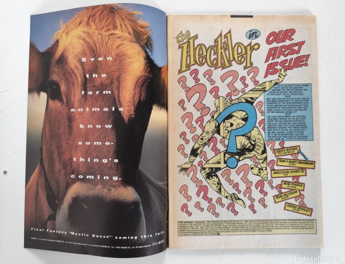 C&oacute;mics: The Heckler # 1 (Keith Giffen) First Issue ~ DC (1992) - Foto 2