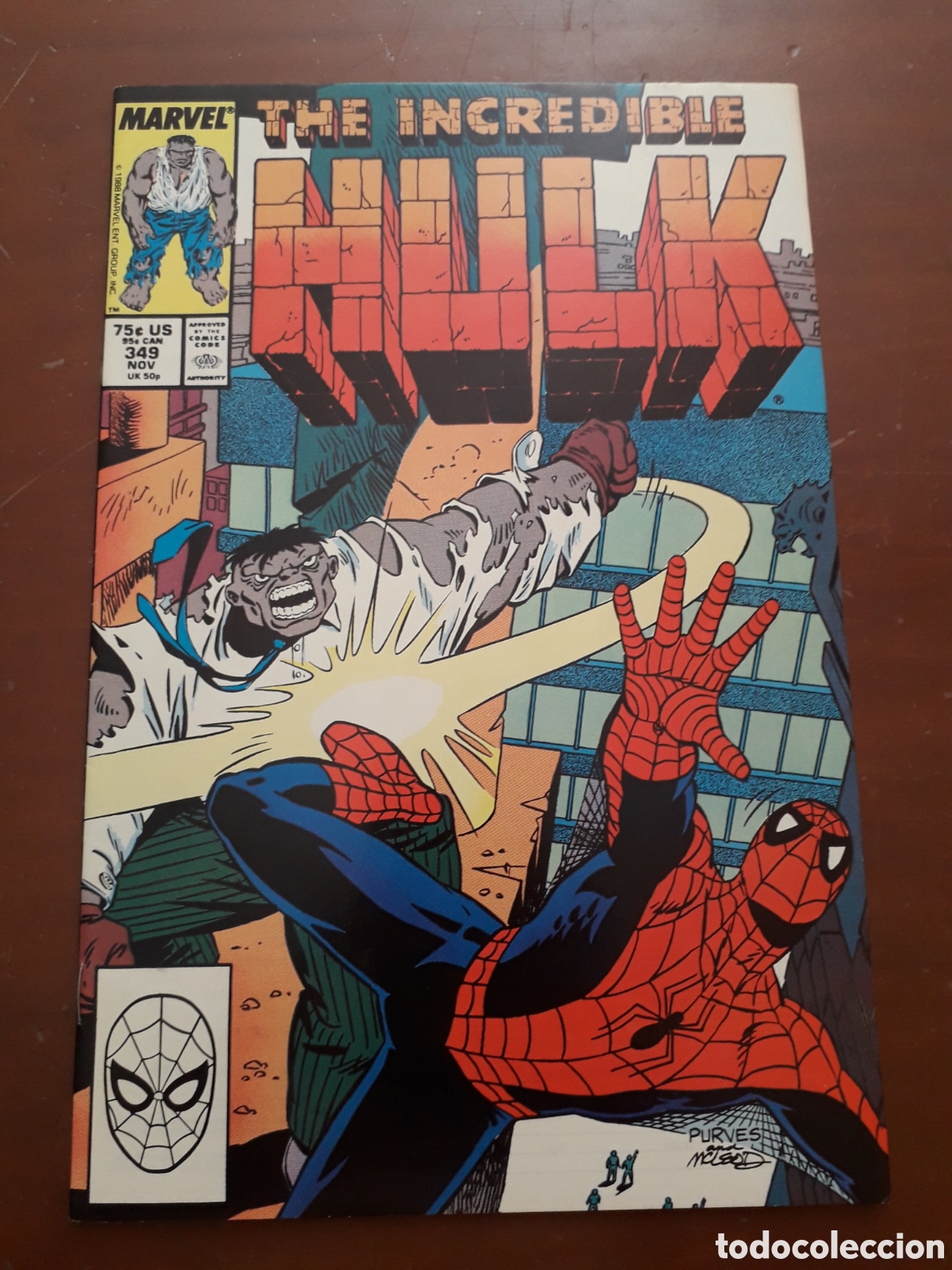 C&oacute;mics: THE INCREDIBLE HULK # 349. ORIGINAL USA. EXCELENTE ESTADO
