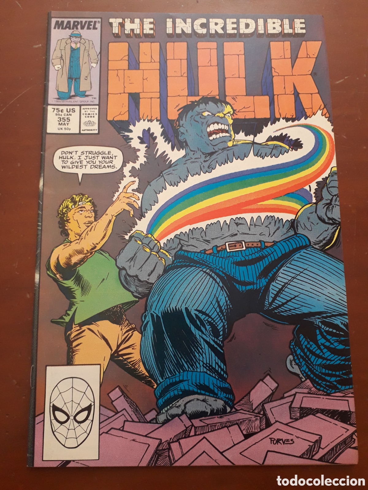 C&oacute;mics: THE INCREDIBLE HULK # 355. ORIGINAL USA