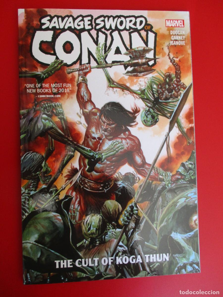 C&oacute;mics: Savage Sword of Conan The Cult of Koga Thun Marvel TPB 2019 RARO primera impresi&oacute;n fuera de existenc