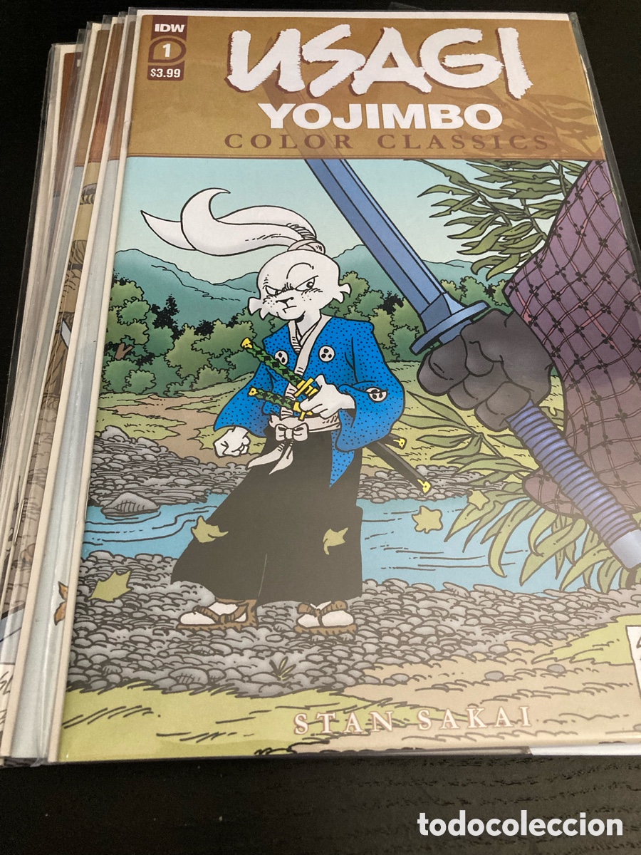 C&oacute;mics: USAGI YOJIMBO: COLOR CLASSICS #1-7 &ndash; COLECCI&Oacute;N COMPLETA &ndash; STAN SAKAI &ndash; IDW USA &ndash; NEAR MINT (NM)