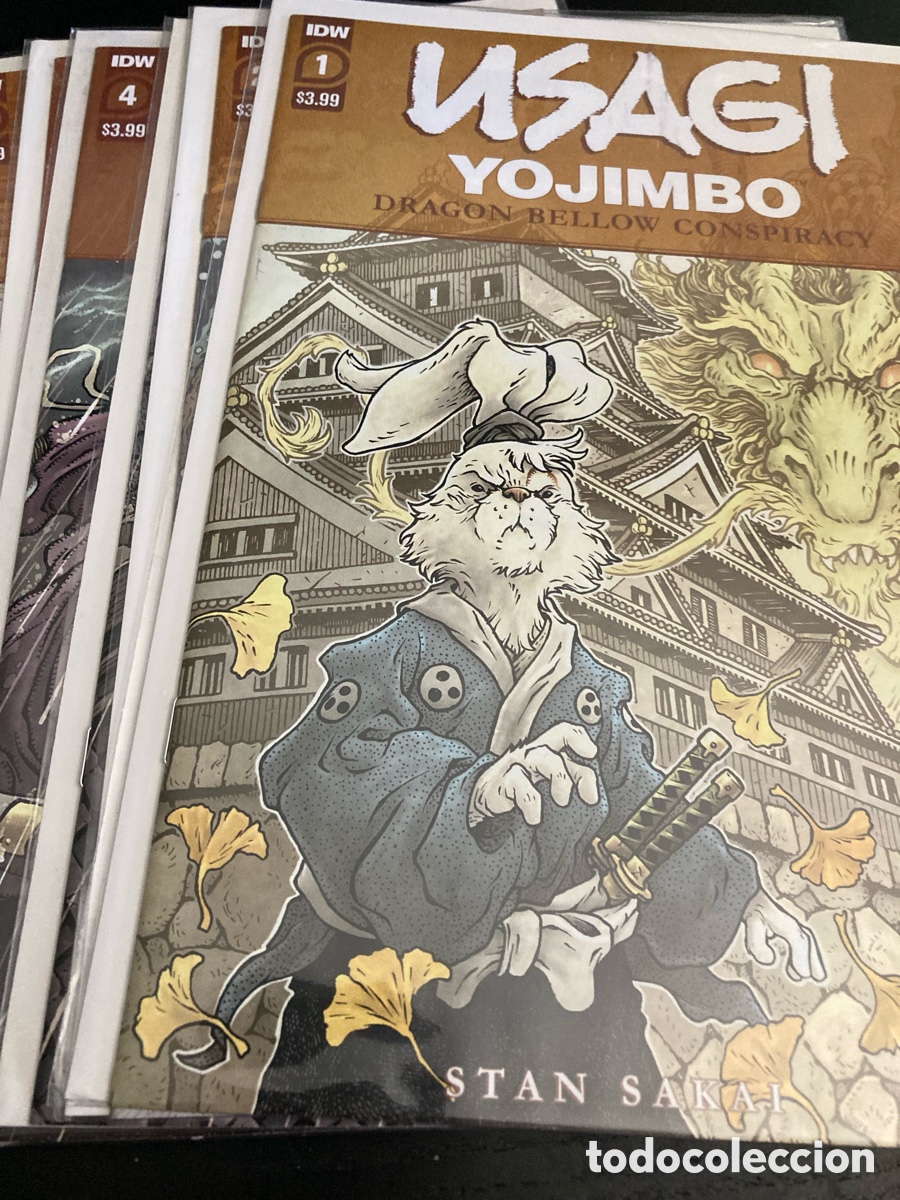 C&oacute;mics: USAGI YOJIMBO: THE DRAGON BELLOW CONSPIRACY #1-6 &ndash; COLECCI&Oacute;N COMPLETA &ndash; STAN SAKAI &ndash; IDW USA &ndash; NM