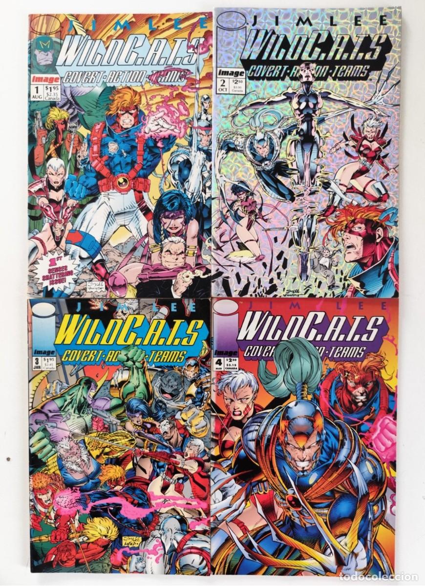 C&oacute;mics: WildC.A.T.S / WildCATS Vol. 1 # 1-4 (Jim Lee) ~ IMAGE (1992) USA PRISM COVER