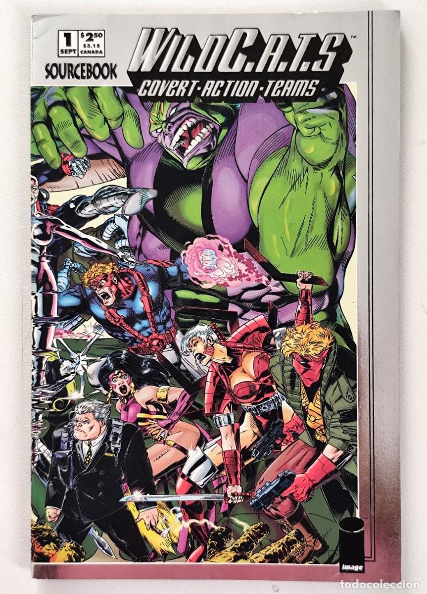 C&oacute;mics: WildCATS / WildC.A.T.s Sourcebook #1 (Jim Lee) ~ IMAGE (1993) **Silver Foil Cover** USA