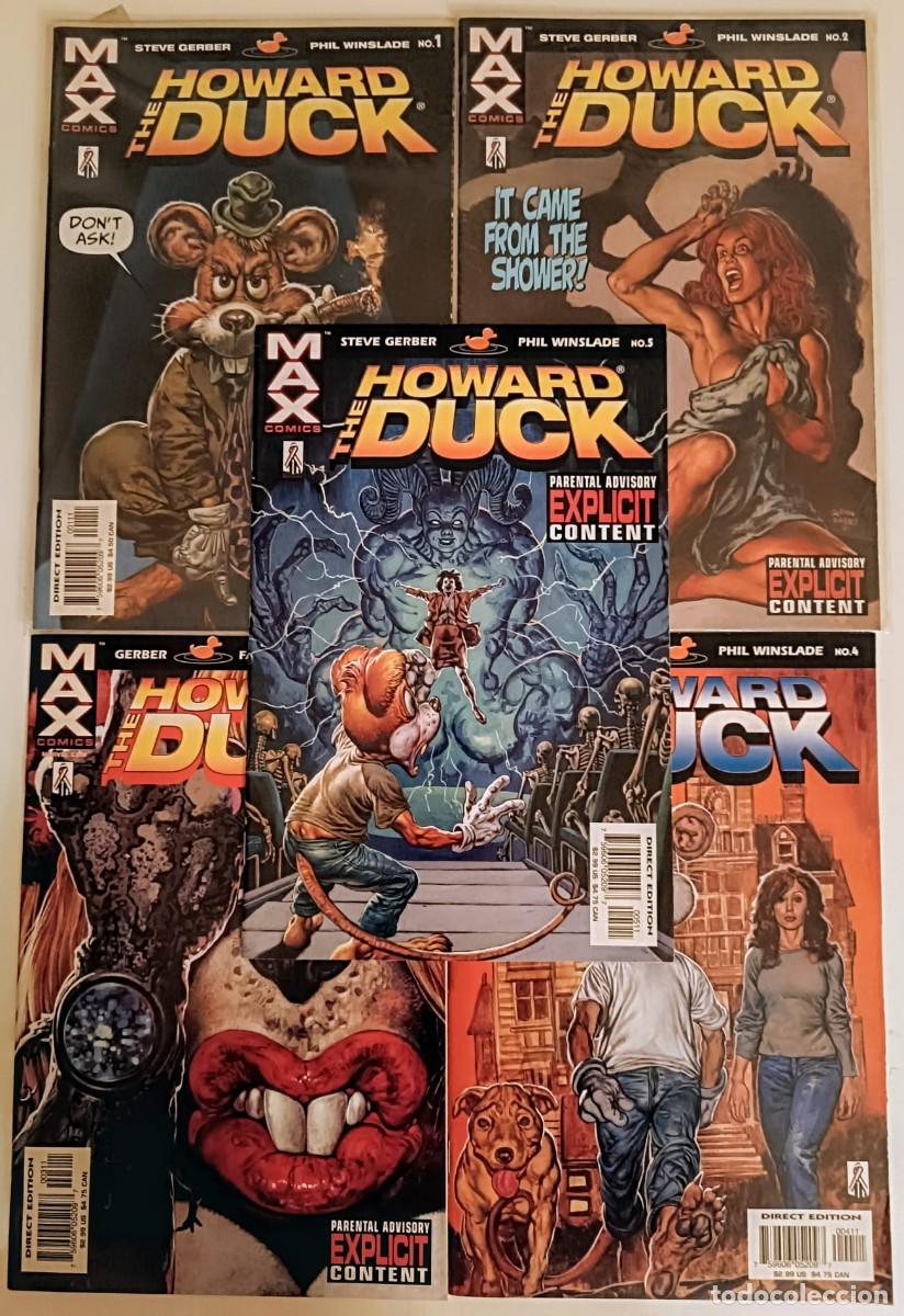 C&oacute;mics: Howard the Duck (2002) MAX Comics #1, #2, #3, #4, #5 - Steve Gerber - Marvel US