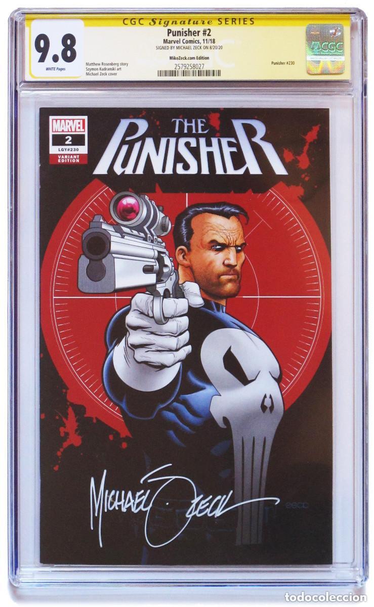 C&oacute;mics: CGC 9.8 PUNISHER #2 USA SIGNED BY MICHAEL ZECK (Marvel 2018) RESERVADO