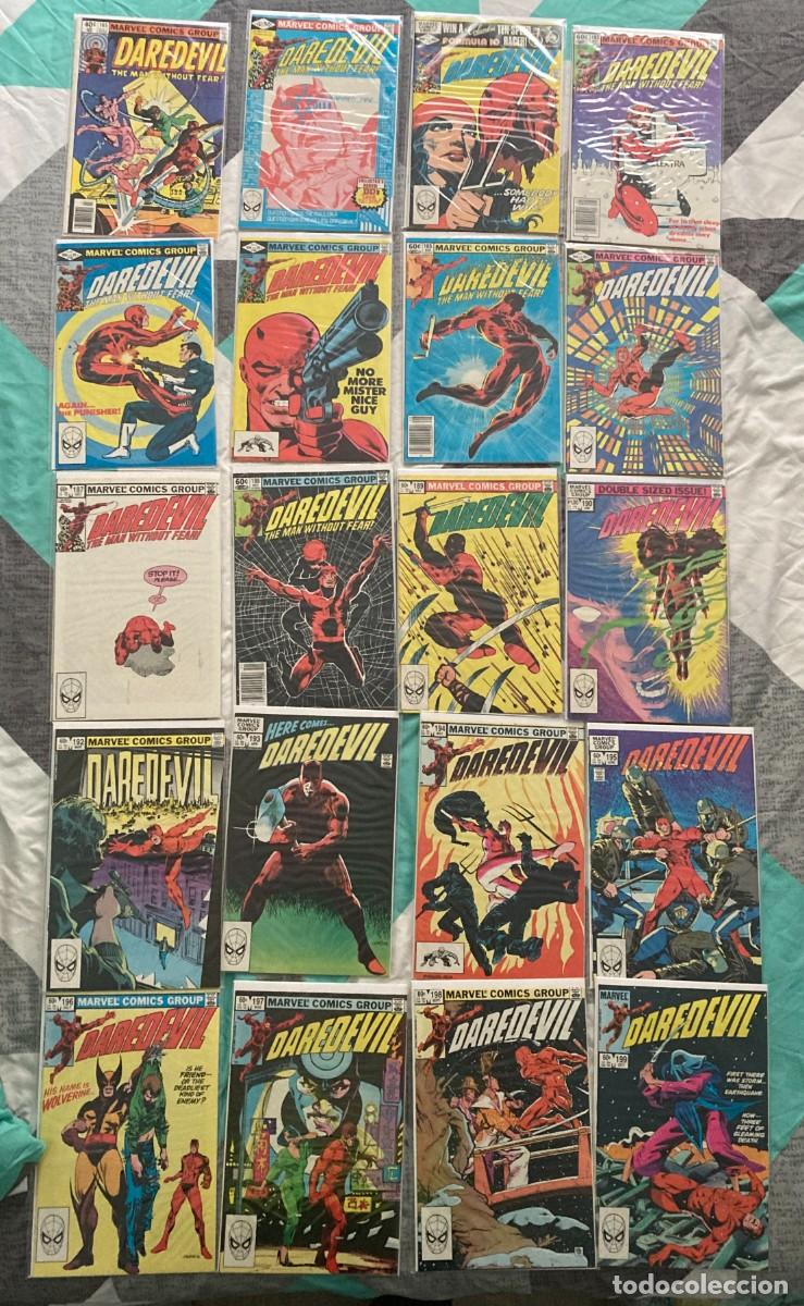 C&oacute;mics: DAREDEVIL LOTE 20 COMICS USA MARVEL 1980-1983 FRANK MILLER KLAUS JANSON + FACSIMIL 181 REGALO