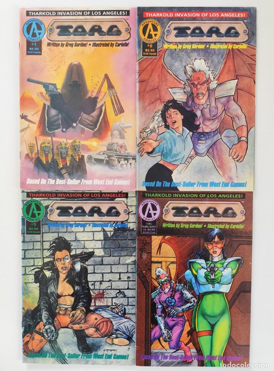 Fumetti: TORG # 1-4 (Greg Gorden, Cariello) COMPLETA ~ Adventure (1992) *1st SPAWN Ad appearance*