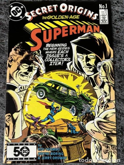 C&oacute;mics: SECRET ORIGINS VOL 2 N&ordm; 1 : SUPERMAN GOLDEN AGE (ABRIL 1986). ORIGINAL DC. CASI NUEVO
