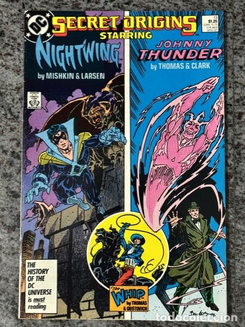 C&oacute;mics: SECRET ORIGINS VOL 2 N&ordm; 13 : NIGHTWING - JOHNNY THUNDER (ABRIL 1987). ORIGINAL DC. CASI NUEVO.