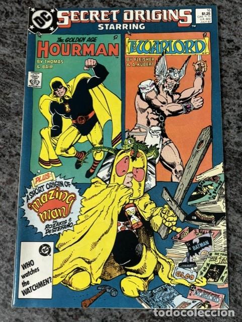 C&oacute;mics: SECRET ORIGINS VOL 2 N&ordm; 16 : WARLORD - HOURMAN GOLDEN AGE (JULIO 1987). ORIGINAL DC. CASI NUEVO.