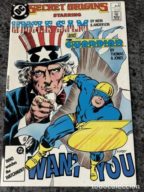 C&oacute;mics: SECRET ORIGINS VOL 2 N&ordm; 19 : UNCLE SAM - THE GUARDIAN (SEPTIEMBRE 1987). ORIGINAL DC. CASI NUEVO.