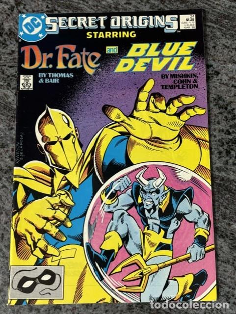 C&oacute;mics: SECRET ORIGINS VOL 2 N&ordm; 24 : DR FATE - BLUE DEVIL (MARZO 1988). ORIGINAL DC. CASI NUEVO.