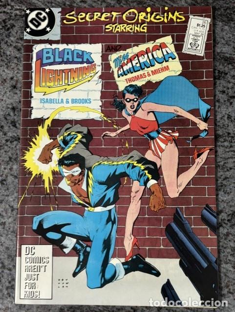 C&oacute;mics: SECRET ORIGINS VOL 2 N&ordm; 26 : BLACK LIGHTNING - MISS AMERICA (MAYO 1988). ORIGINAL DC. CASI NUEVO.