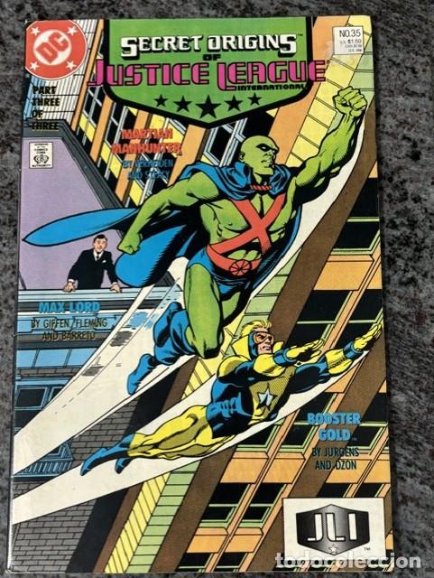 C&oacute;mics: SECRET ORIGINS VOL 2 N&ordm; 35 : JUSTICE LEAGUE INTERNATIONAL 3(DIC 1988). ORIGINAL DC. CASI NUEVO.