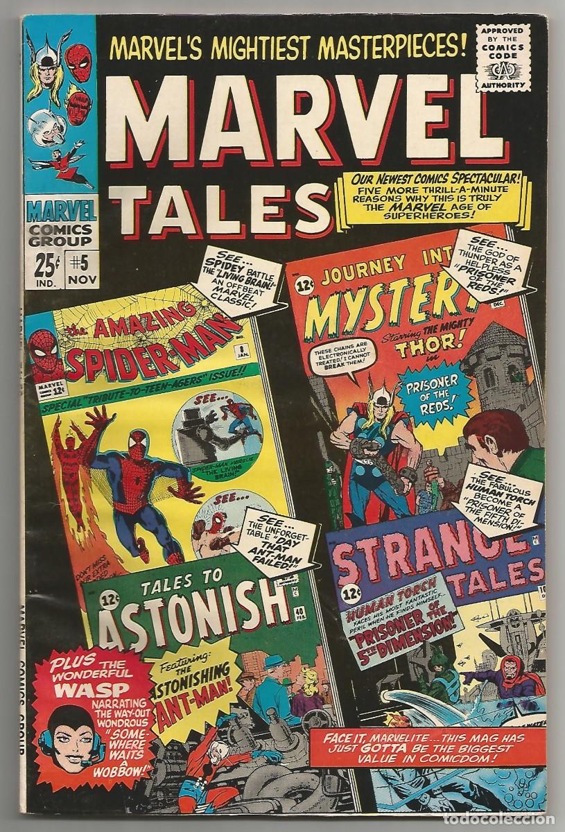 C&oacute;mics: MARVEL TALES #5 FN(6.0), SPIDERMAN MARVEL COMICS 1966 - Foto 1