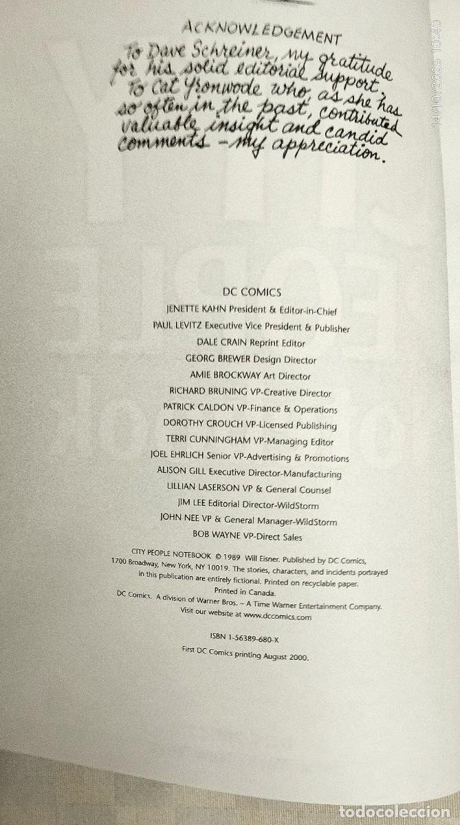 C&oacute;mics: City People Notebook de Will Eisner, 2000 - Foto 4