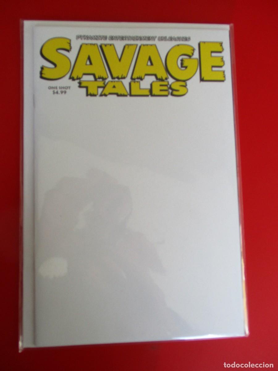 C&oacute;mics: Savage Tales One-Shot #1 Cubierta D 1:20 Incentivo Blanck Cover 2022 Nuevo+