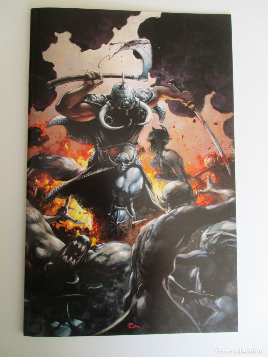 C&oacute;mics: Frank Frazetta's Death Dealer #1 variante virgen Rainbow Clayton Crain