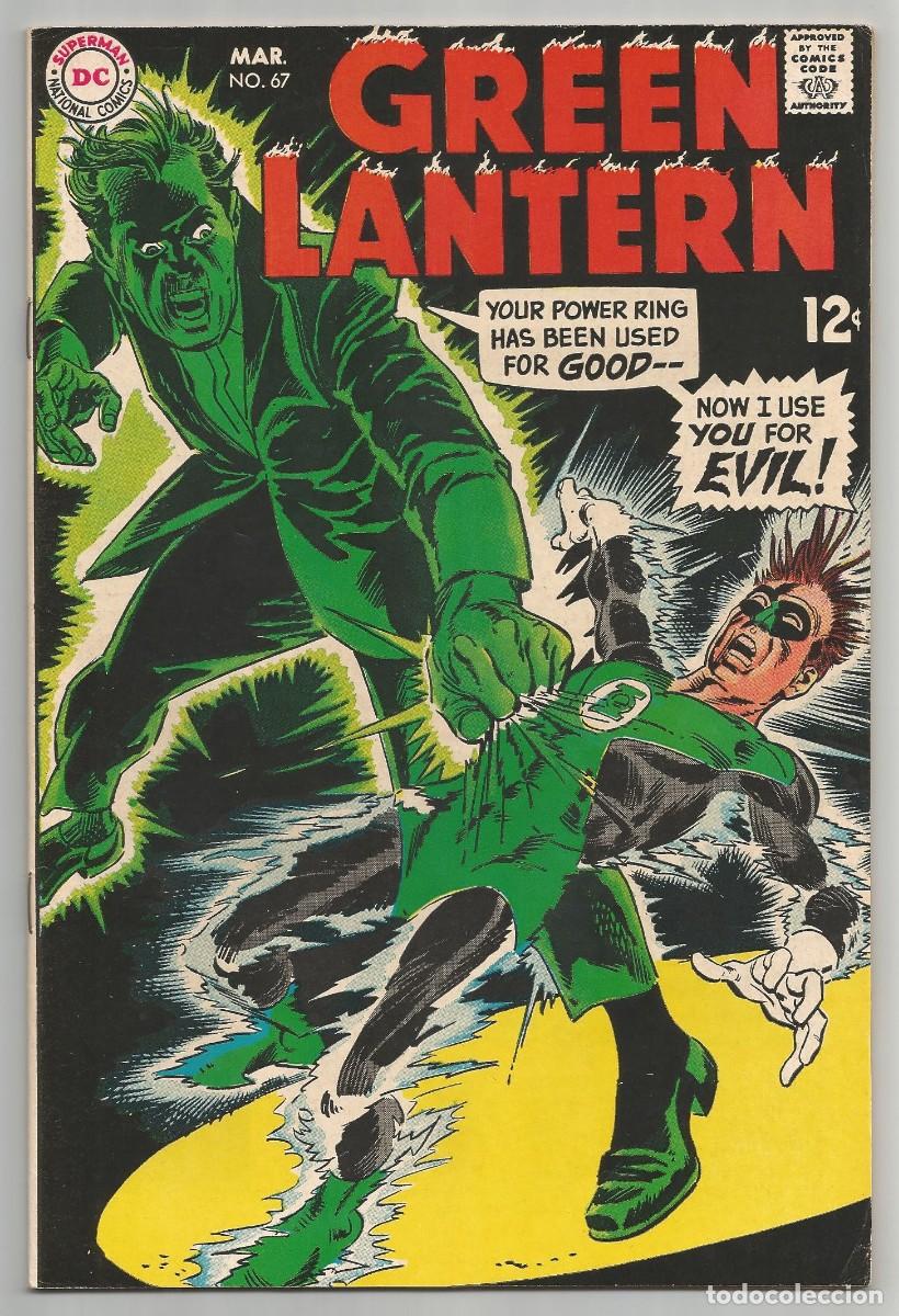 C&oacute;mics: GREEN LANTERN (1960 2nd Series) #67, 68, 69, 70, lote de 4 DC COMICS 1969