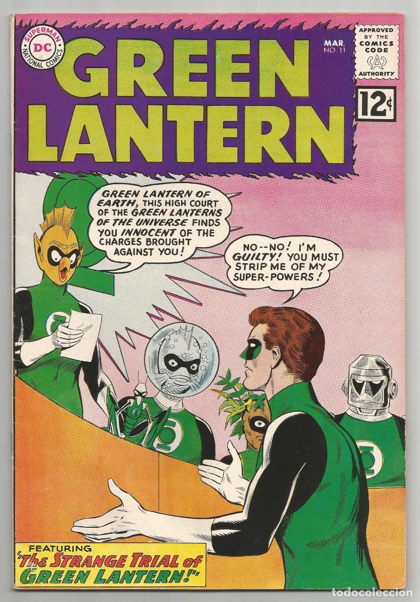 C&oacute;mics: GREEN LANTERN (1960 2nd Series) #11, 14, 15 (VG/FN a FN), lote de 3 DC COMICS 1962