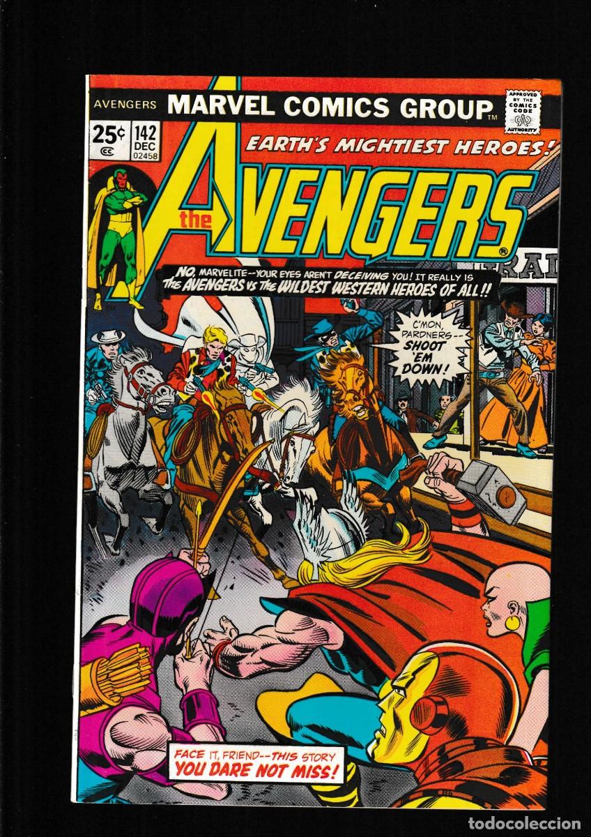 C&oacute;mics: AVENGERS 142 - MARVEL 1975 VFN / STEVE ENGLEHART & GEORGE PEREZ / MARVEL WESTERN HEROES
