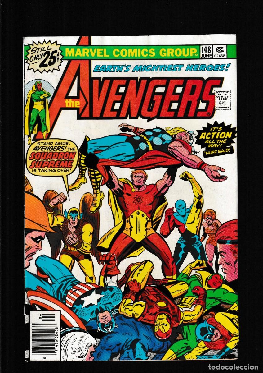 C&oacute;mics: AVENGERS 148 - MARVEL 1976 FN / STEVE ENGLEHART & GEORGE PEREZ / SQUADRON SINISTER