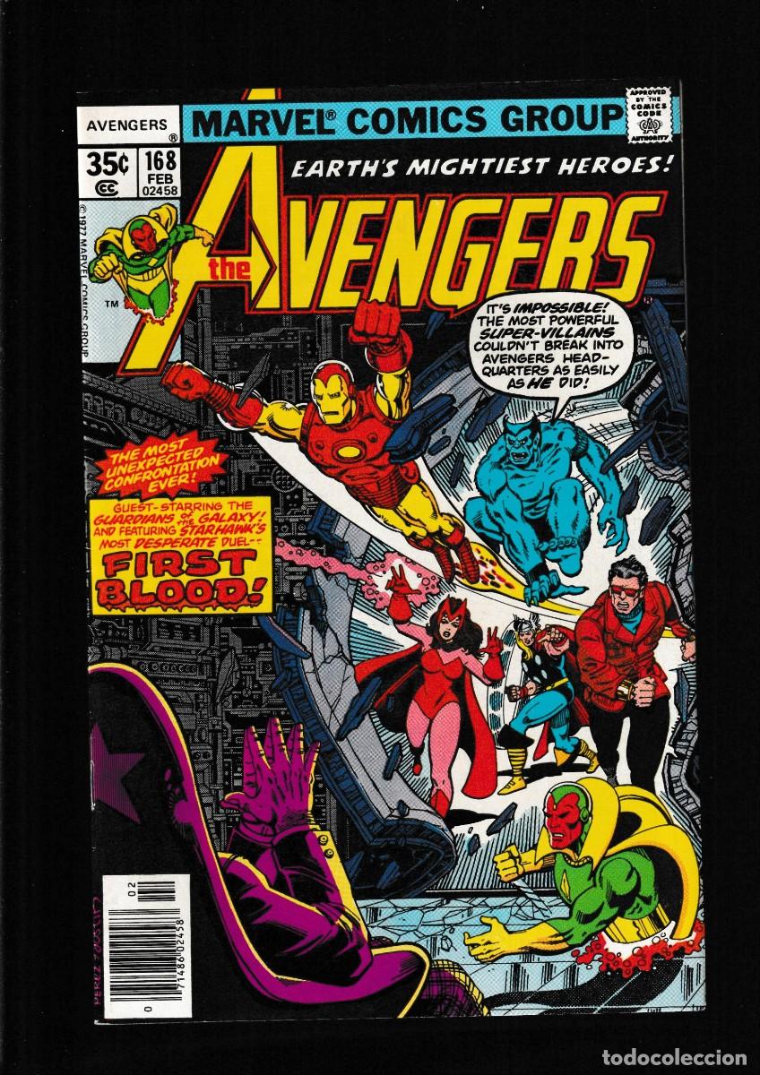 C&oacute;mics: AVENGERS 168 - MARVEL 1978 VFN/NM / JAMES SHOOTER & GEORGE PEREZ / GUARDIANS OF THE GALAXY