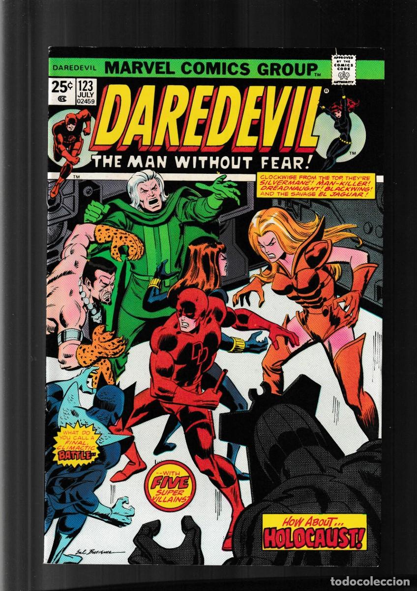 Comics: DAREDEVIL 123 - MARVEL 1975 VFN/NM / BLACK WIDOW / HYDRA