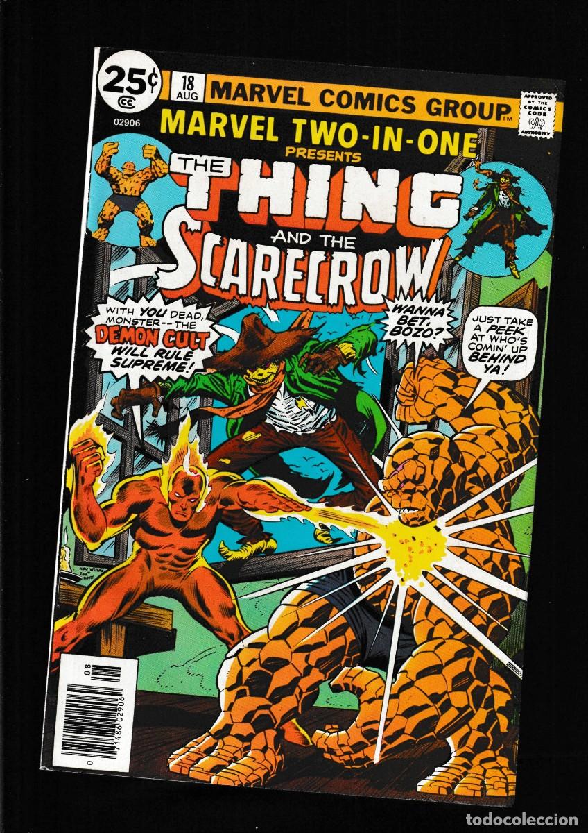 C&oacute;mics: MARVEL TWO IN ONE 18 VFN 1976 / THING & SCARECROW / BILL MANTLO & RON WILSON