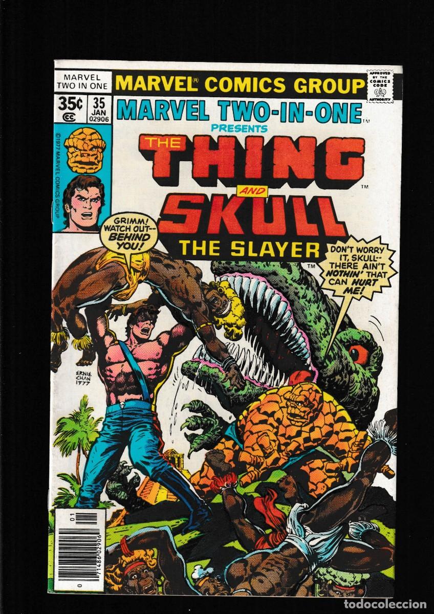 C&oacute;mics: MARVEL TWO IN ONE 35 VFN 1978 / THING & SKULL THE SLAYER / MARV WOLFMAN & ERNIE CHAN