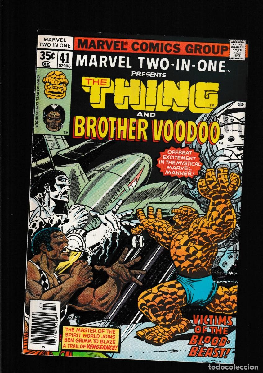 C&oacute;mics: MARVEL TWO IN ONE 41 - FN/VFN 1978 / THING & BROTHER VOODOO / ROGER SLIFER & RON WILSON