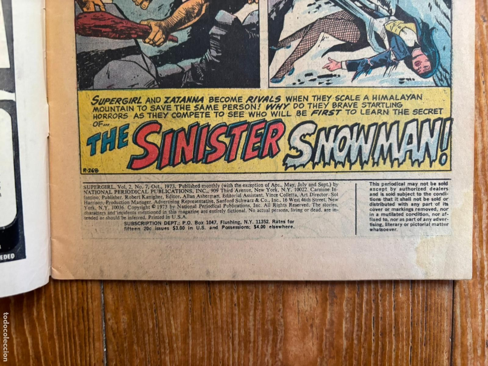 C&oacute;mics: SUPERGIRL N&ordm; 7 - DC COMICS 1973 - Foto 2