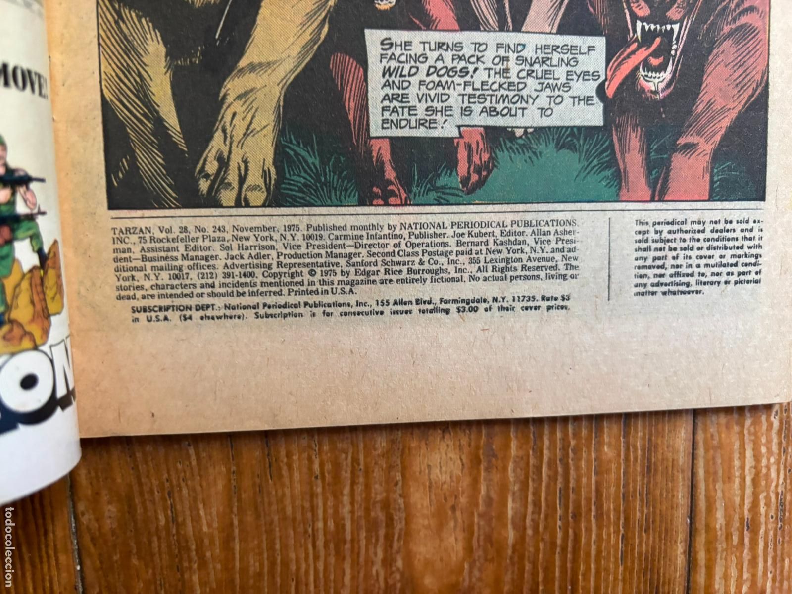 C&oacute;mics: TARZAN N&ordm; 243 - DC COMICS 1975 - Foto 2