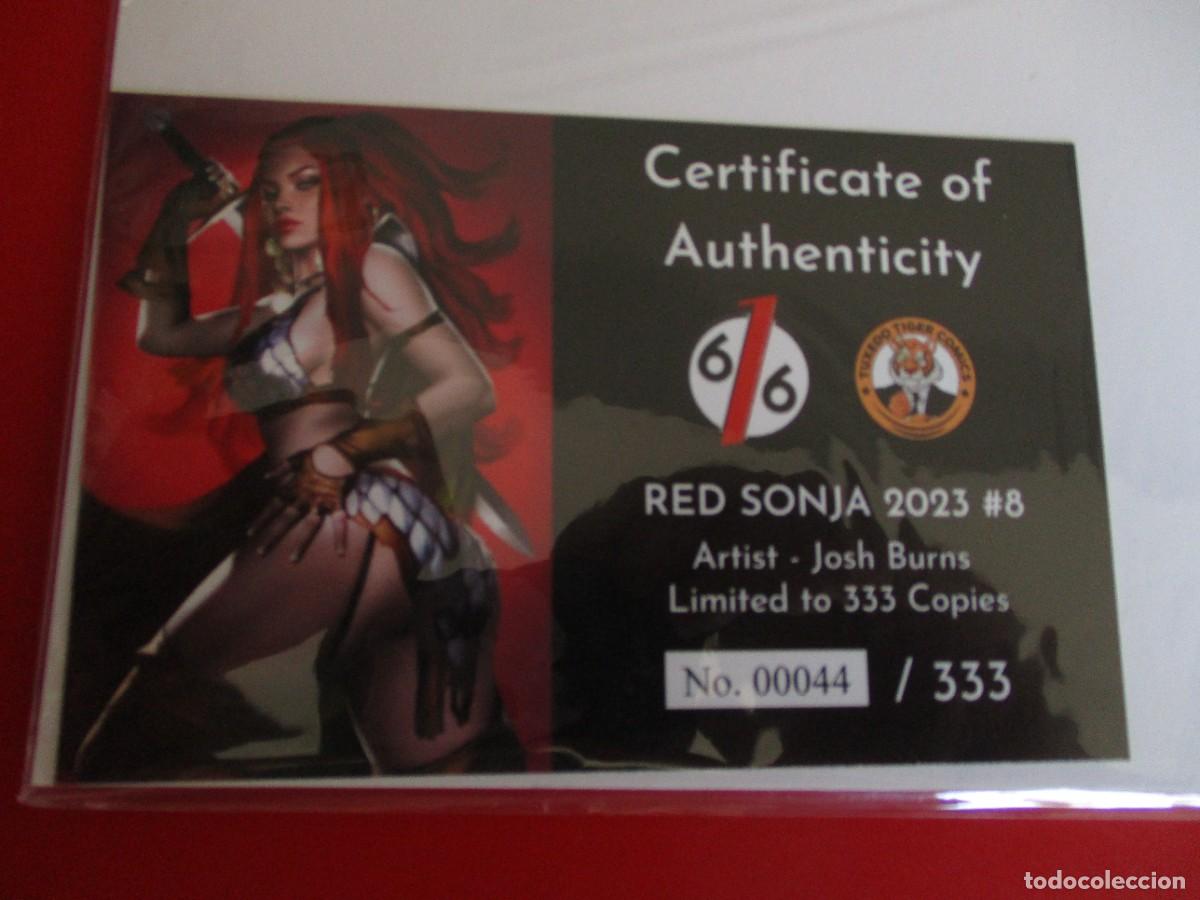 C&oacute;mics: RED SONJA #8 (JOSH BURNS EXCLUSIVE VIRGIN VARIANT A) Dynamite - Foto 3