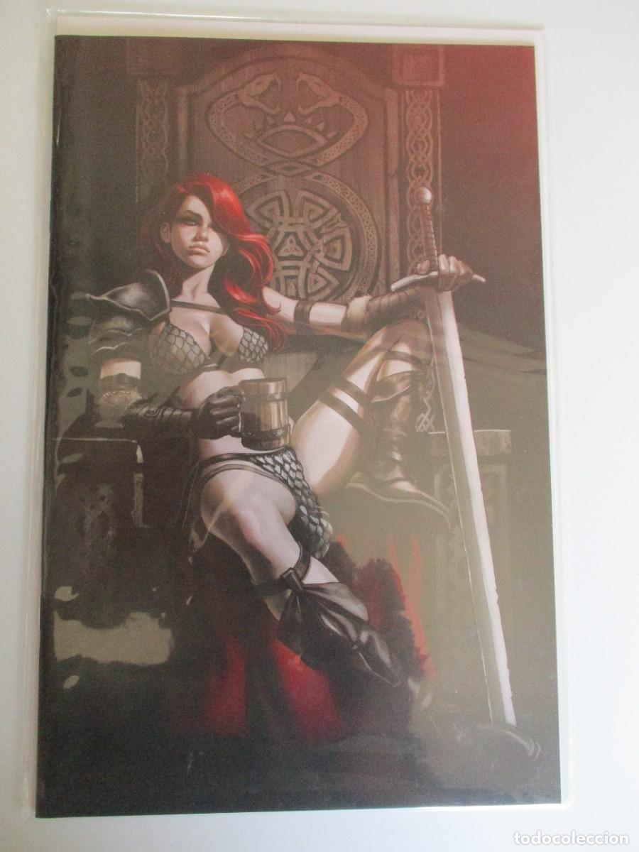 C&oacute;mics: Rojo Sonja Imperio de los Condenados 1 VARIANTE IVAN TALAVERA Raro Rojo Tinte Conan Certificado de A