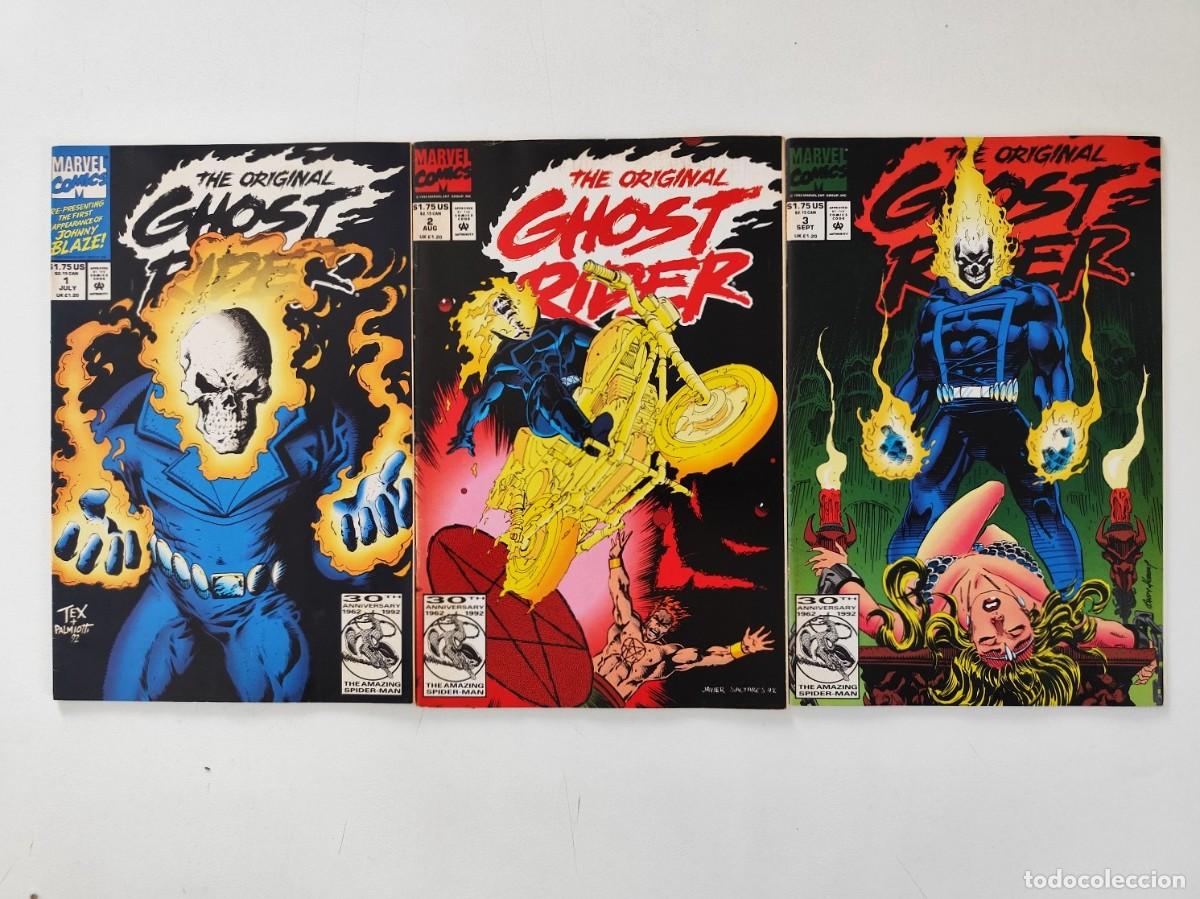 C&oacute;mics: THE ORIGINAL GHOST RIDER. Vol.1 # 1 2 3 (Gary Friedrich, Roy Thomas, Mike Ploog) ~ MARVEL (1992)