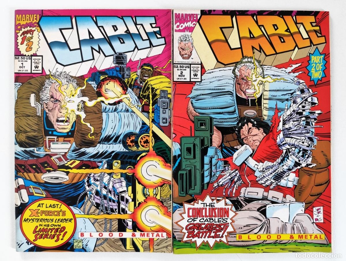 Comics: CABLE: BLOOD AND METAL # 1-2 (Fabian Nicieza, John Romita Jr.) COMPLETA ~ MARVEL (1993)