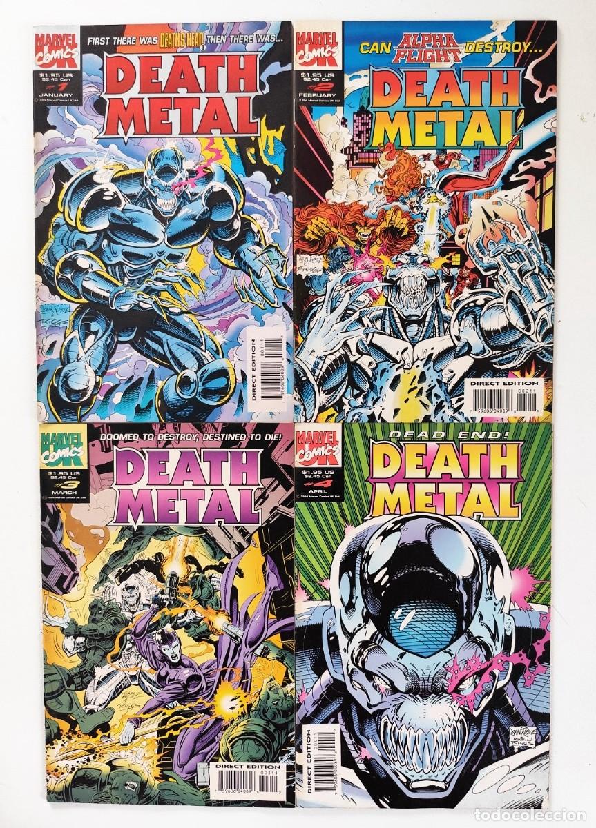 C&oacute;mics: DEATH METAL # 1 2 3 4 (Simon Furman, John Royle, Robin Riggs) COMPLETA ~ MARVEL UK (1994) *DESCATAL*