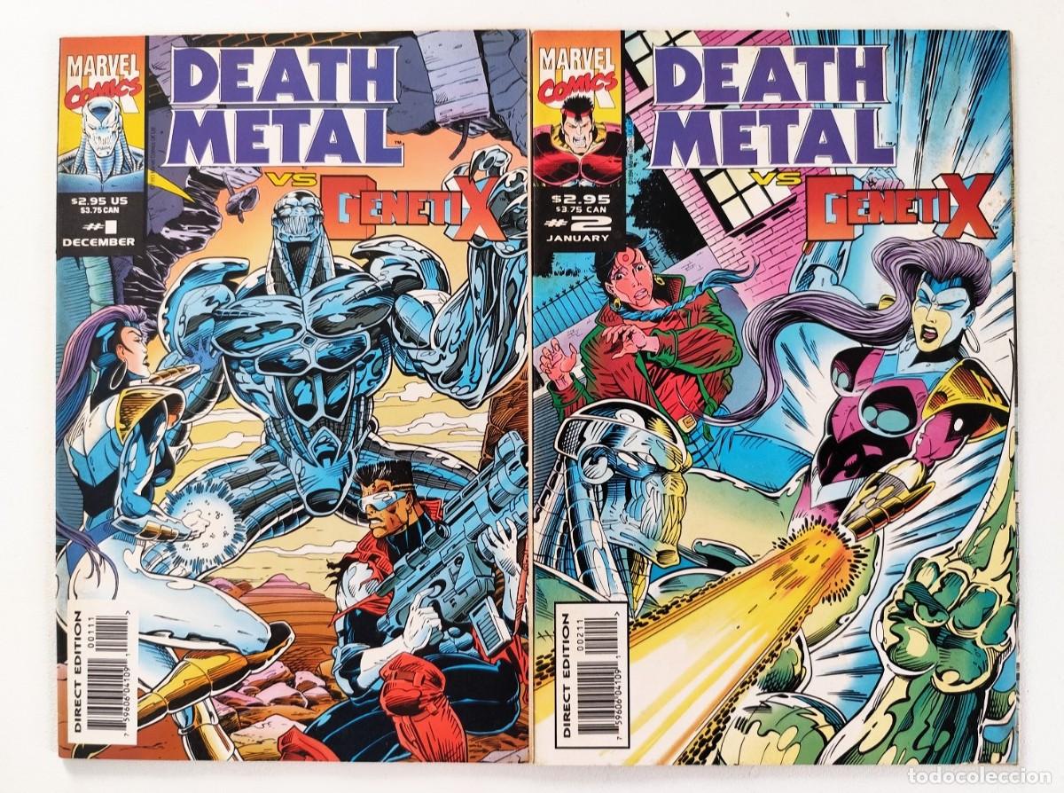 C&oacute;mics: DEATH METAL VS. GENETIX # 1 2 (Simon Furman, Paco D&iacute;az, Robin Smith) COMPLETA ~ MARVEL UK (1994)