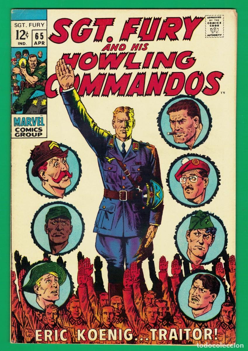 C&oacute;mics: SGT. FURY & HIS HOWLING COMMANDOS #65, 66 (FN/VF), lote de 2 MARVEL COMICS 1969