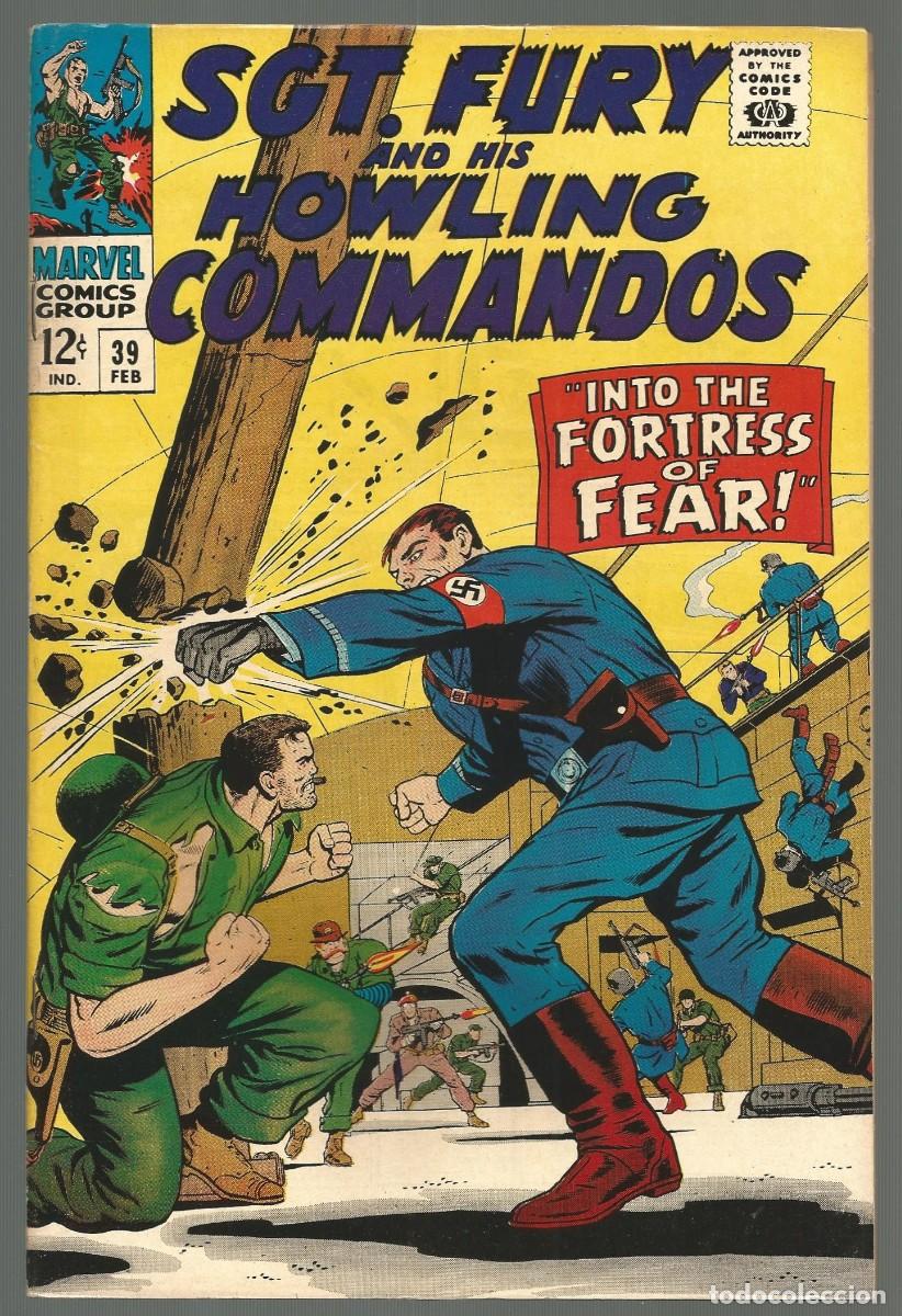 C&oacute;mics: SGT. FURY & HIS HOWLING COMMANDOS #39,40,41,42,47,49 (VG/FN a FN/VF), lote de 6 MARVEL COMICS 1967