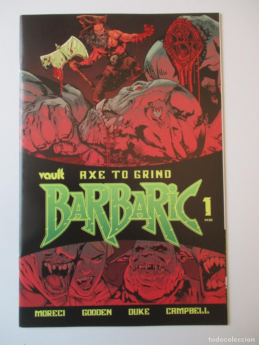 C&oacute;mics: Vault Comics Barbaric Axe to Grind nuevo/m 2022